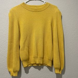 FRAME Yellow Knit Sweater size Small